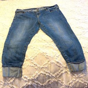 Gap brand jeans. Medium wash, like new condition, straight cuff.